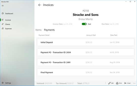 Moneta - Invoice & Accounting screenshot 6
