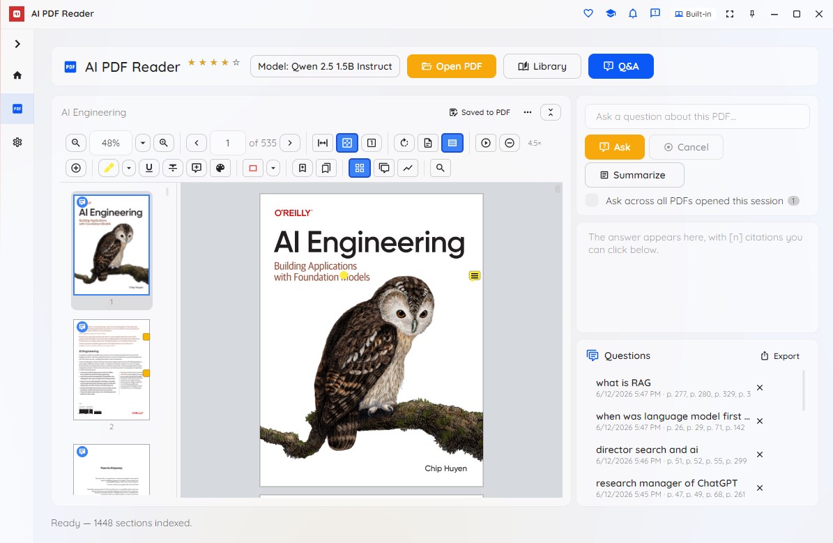 AI PDF Reader screenshot