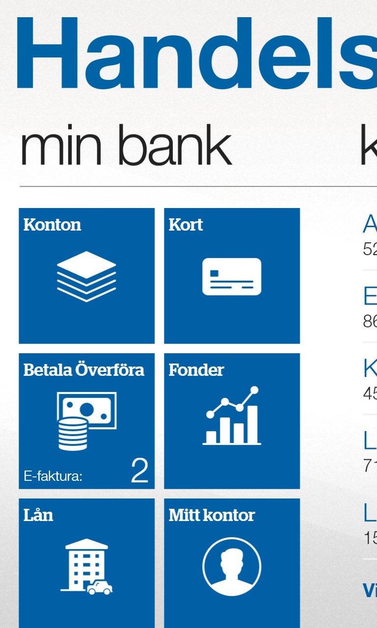 Handelsbanken for Windows 10 Mobile