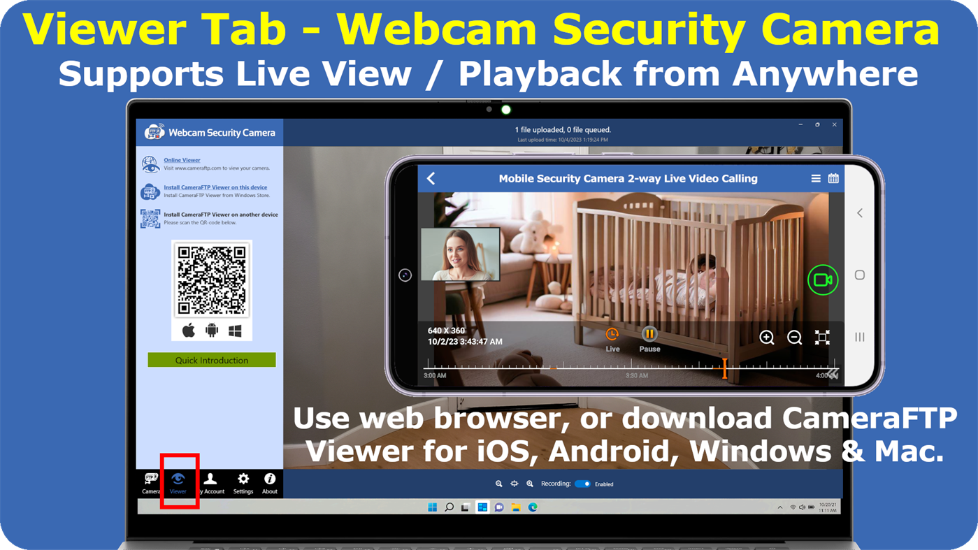 #8. Webcam Security Camera (Windows) Ved: Drive Headquarters Inc