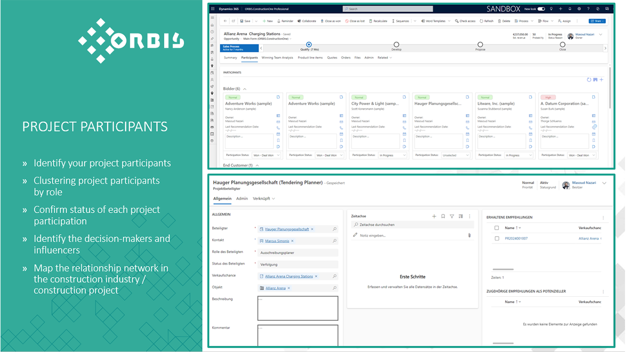 Snapshot 4 of ORBIS ConstructionONE for Dynamics 365