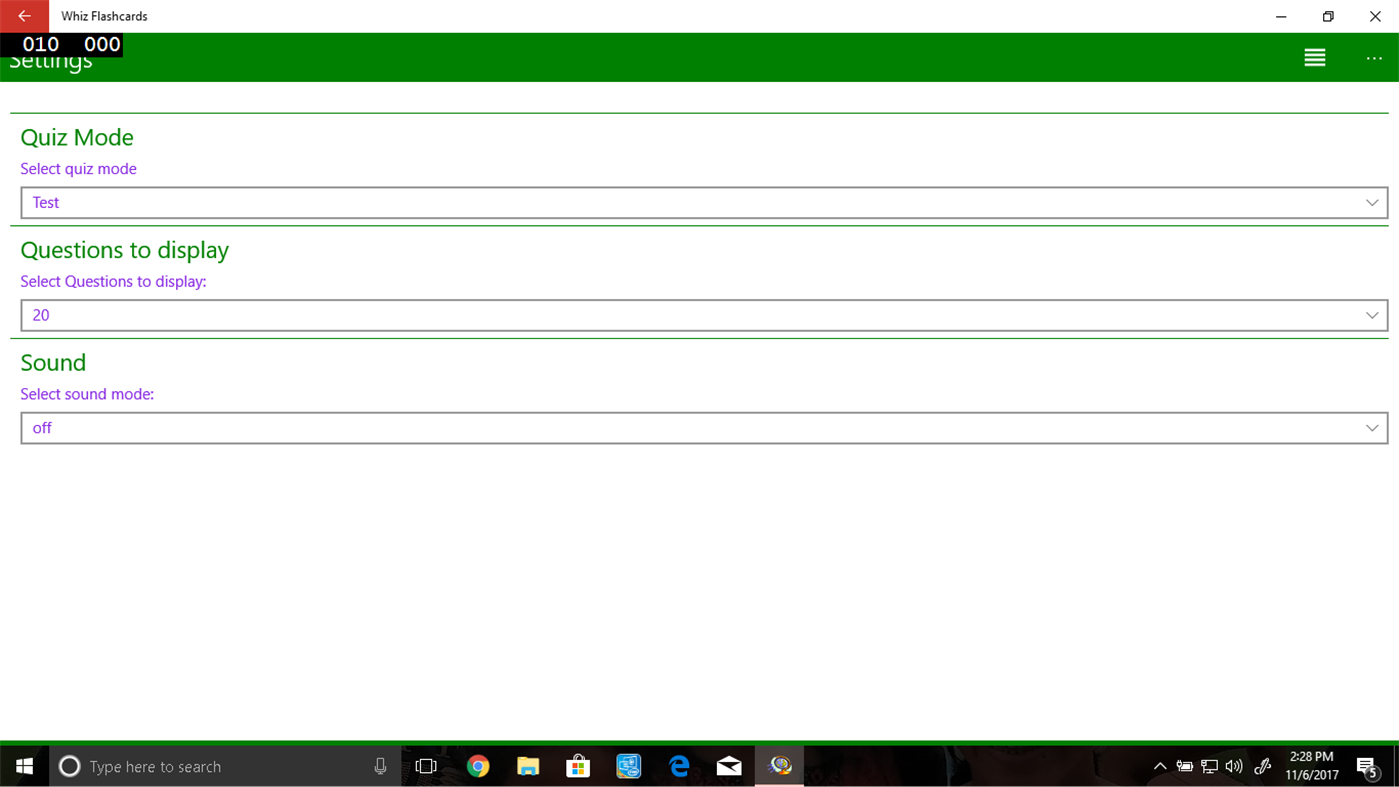 #4. Whiz Flashcards (Windows) By: 3Mb Solutions