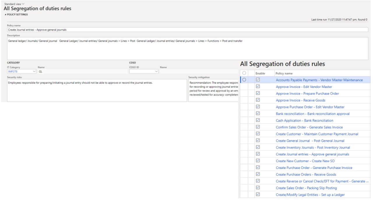 Snapshot 2 of Audit and Security Manager