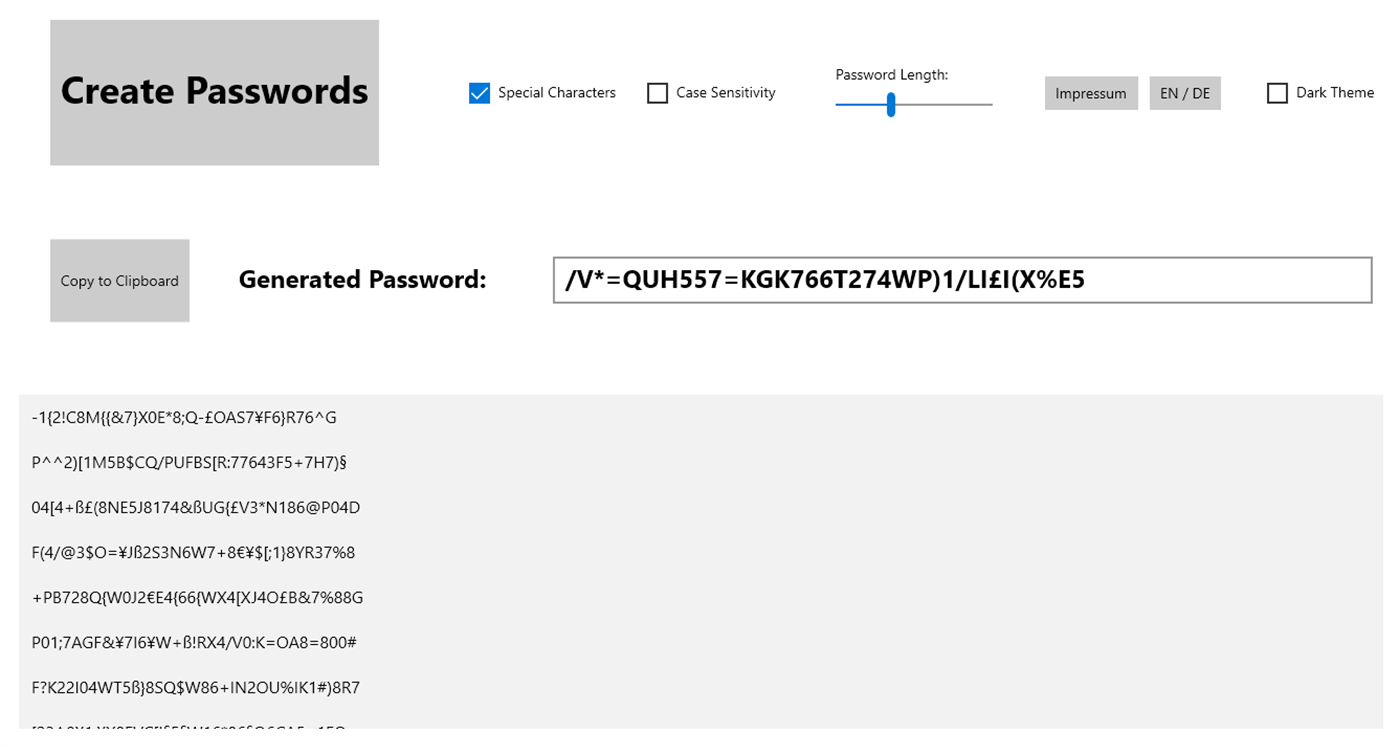 #2. Password Creator 2 (Windows) 由: ImaginationFactory