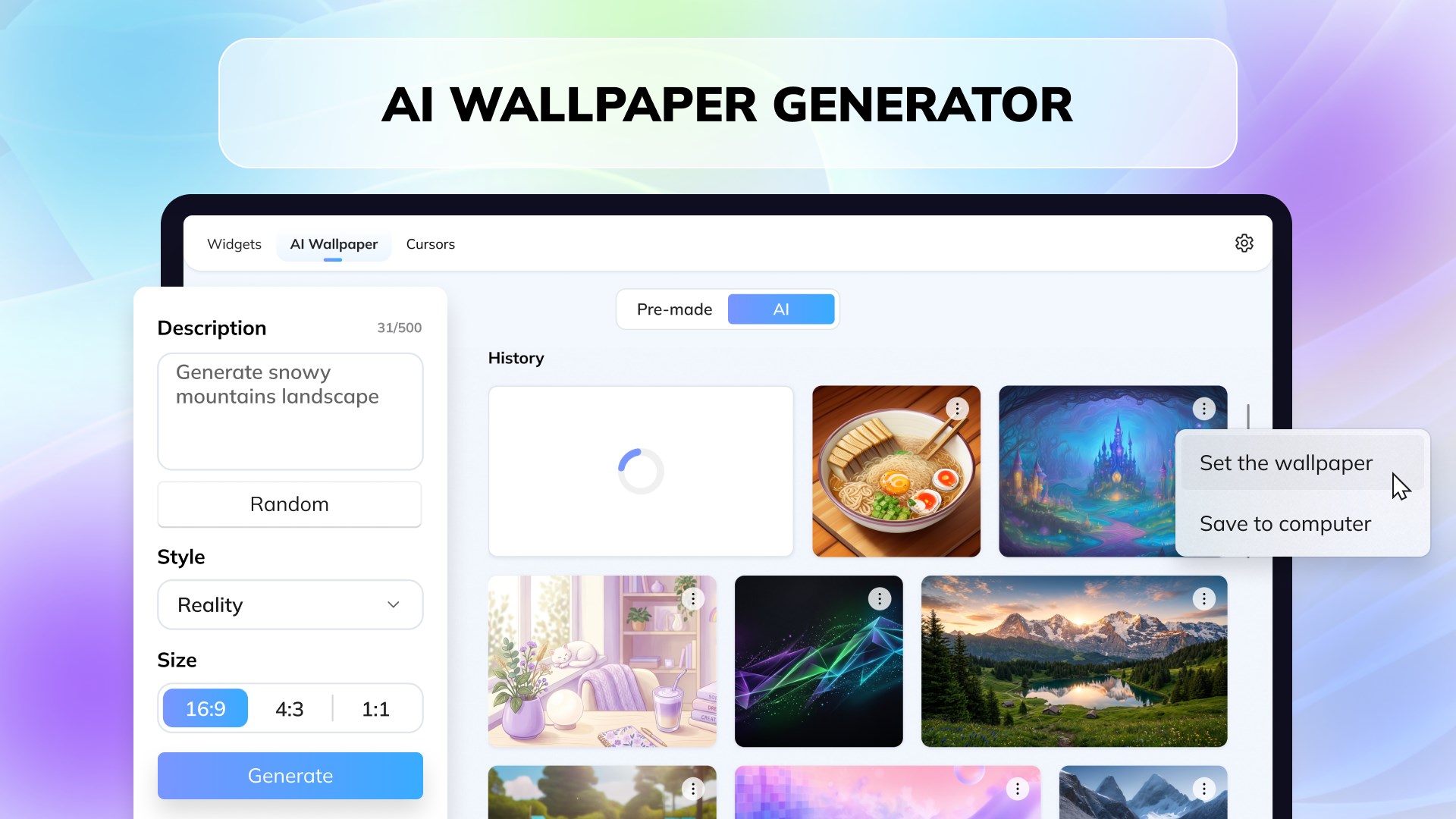 Desktop Widgets Tool - Custom Widget Icons & Calendar screenshot