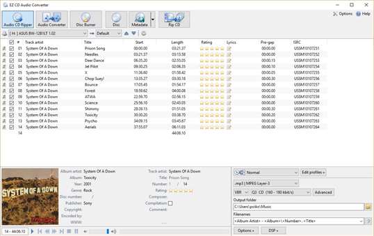 EZ CD Audio Converter screenshot 1