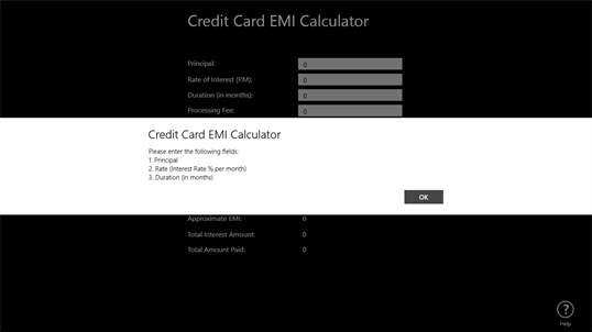 Credit Card EMI Calculator screenshot 6