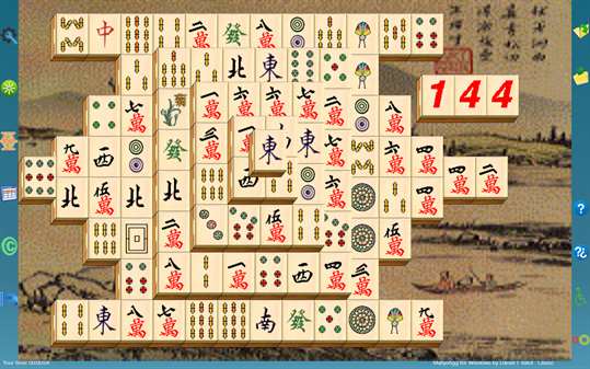 Multilingual Mahjongg Solitaire screenshot 1