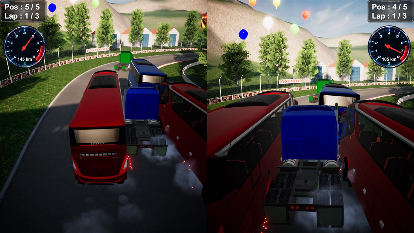#8. Bus VS Truck Racing - Multiplayer 1v1 (Xbox) By: Intro Time Studio