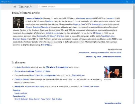 Wikipedia Viewer screenshot 1