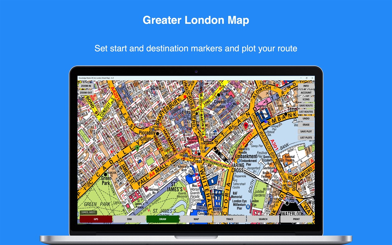 #1. A-Z Greater London Street Atlas (Windows) 来自: Knowledge Master UK Ltd