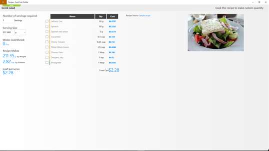 Recipe+ Food Cost Profiler screenshot 9