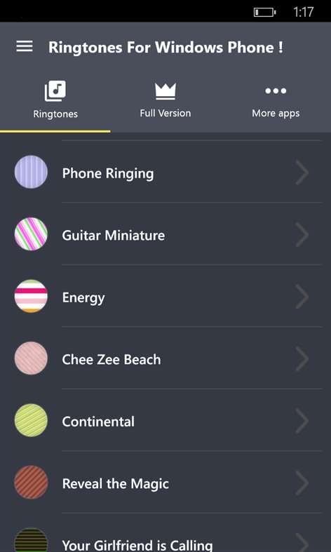 Ringtones For Windows Phone ! Screenshots 1