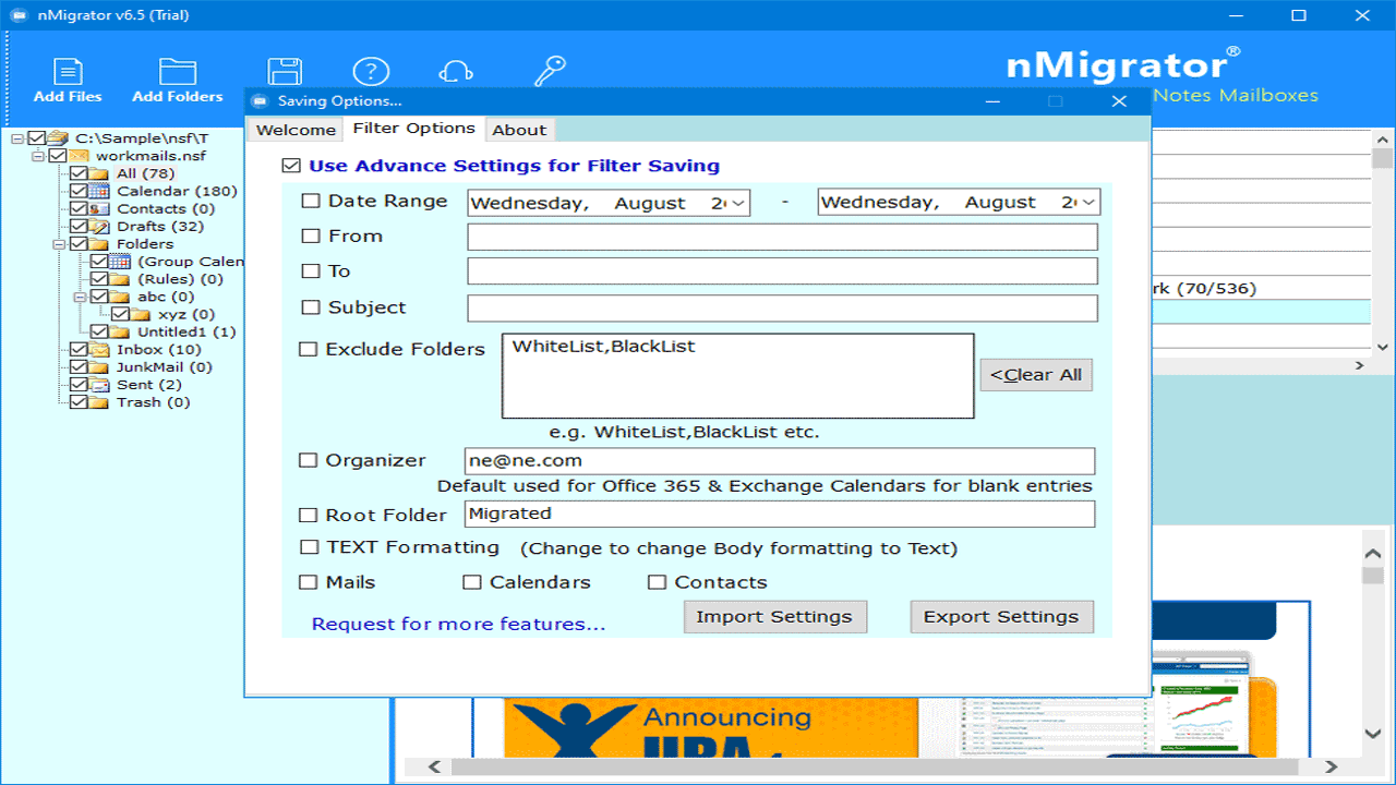 Snapshot 4 of RecoveryTools Lotus Notes to Outlook Converter