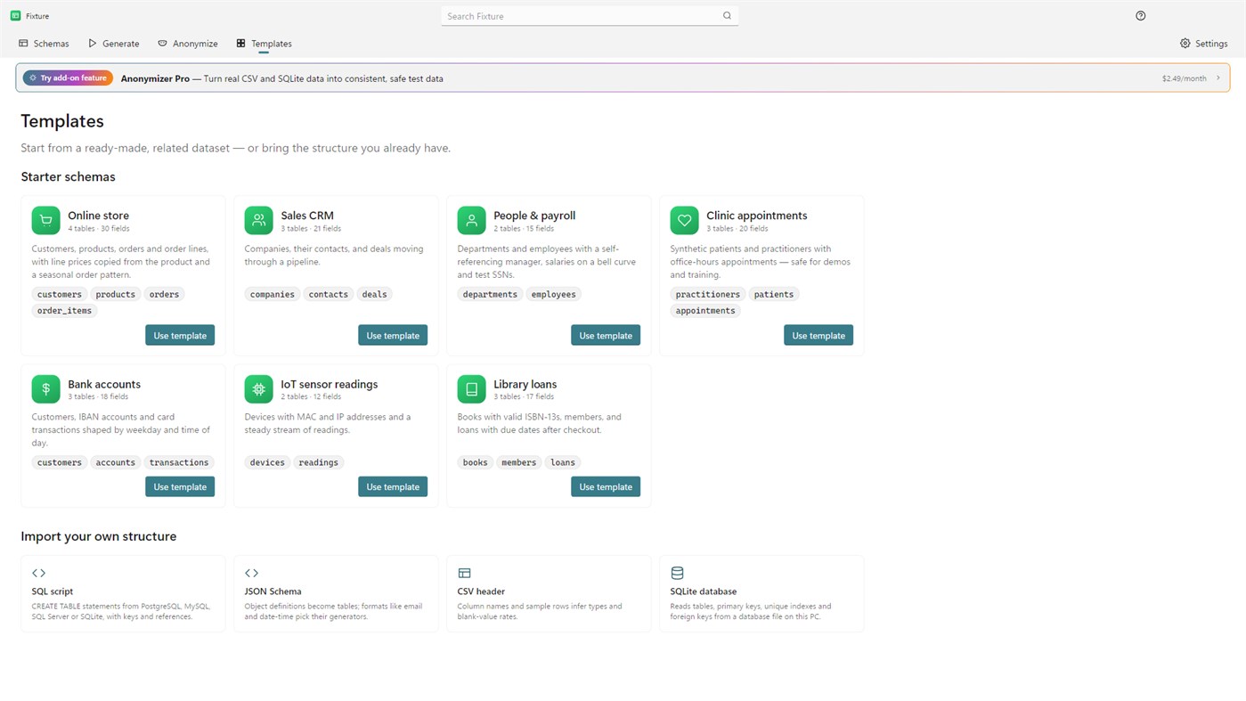 #8. Fixture - Test Data Generator (Windows) Door: Illusanato