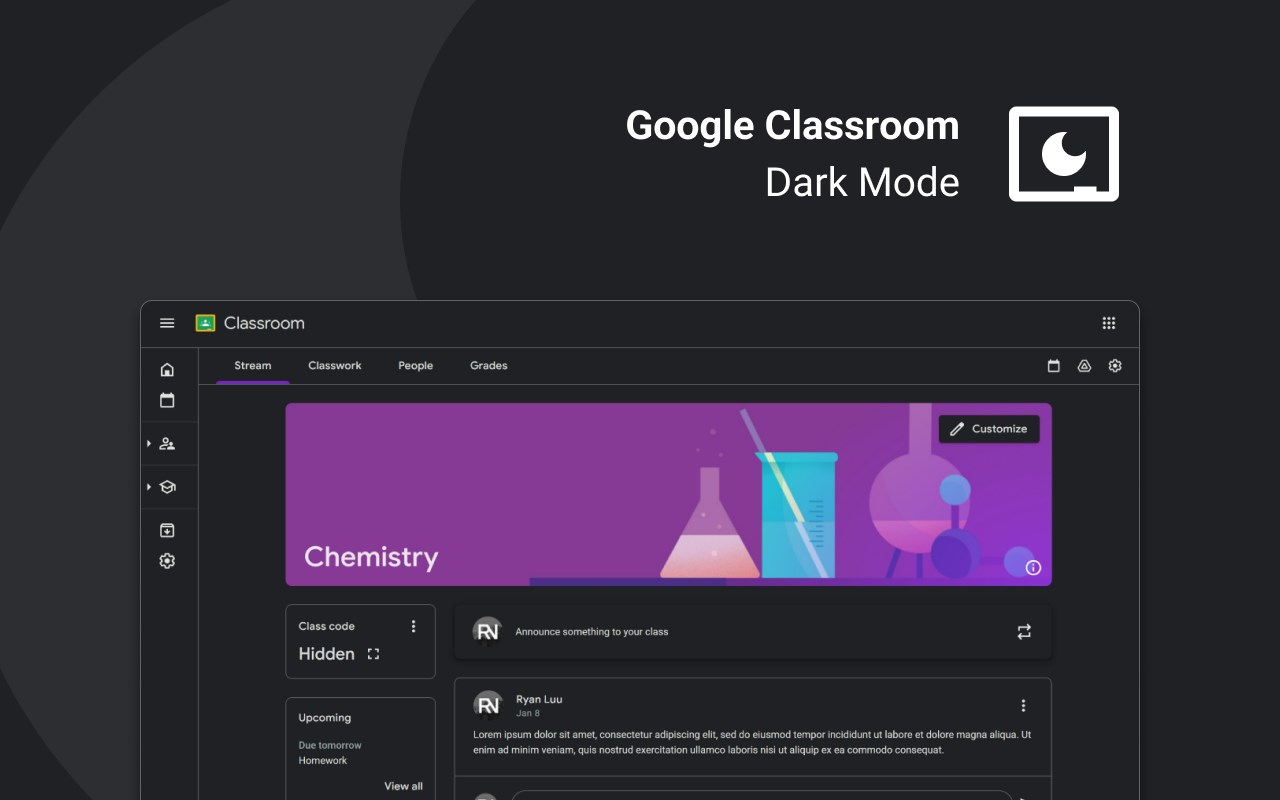 Classroom Dark Mode