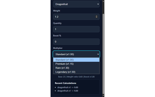GAG Pet Value Calculator screenshot 3