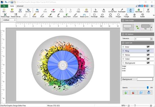 DrawPad Graphic Design Editor Free screenshot 3