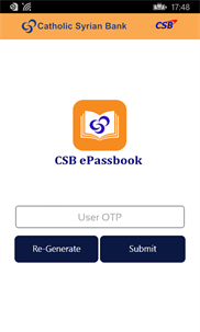 CSB ePassbook screenshot 2