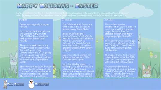 Happy Holdays - Easter screenshot 1