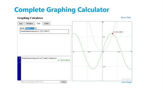Complete Graphing Calculator screenshot 2
