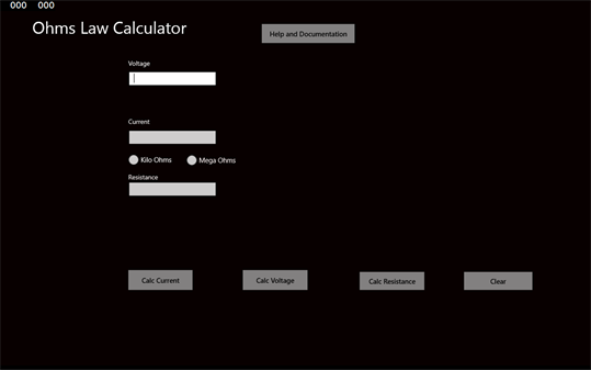 OhmsLawCalculator screenshot 1