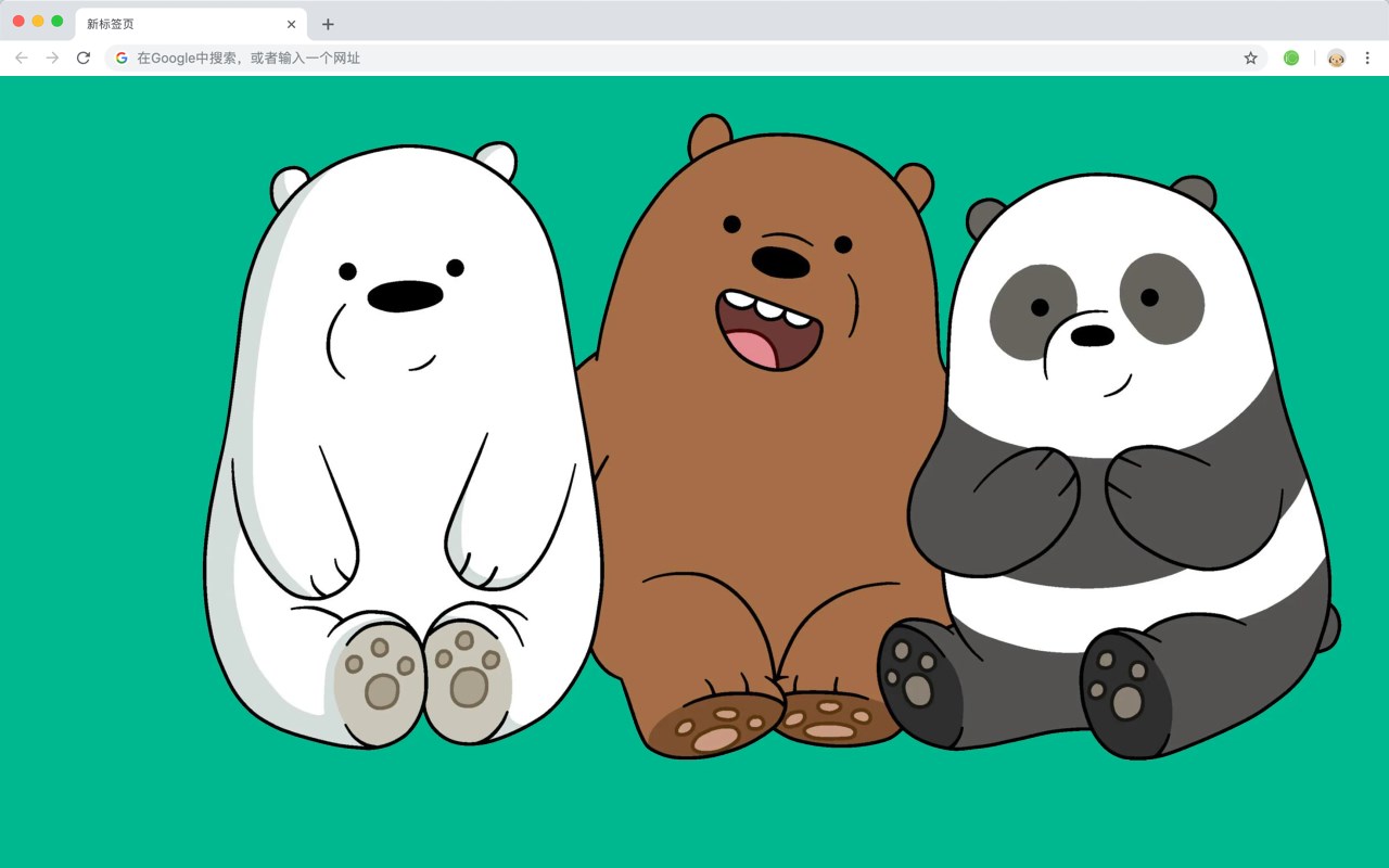 "We bare bears" theme 4K wallpaper HomePage