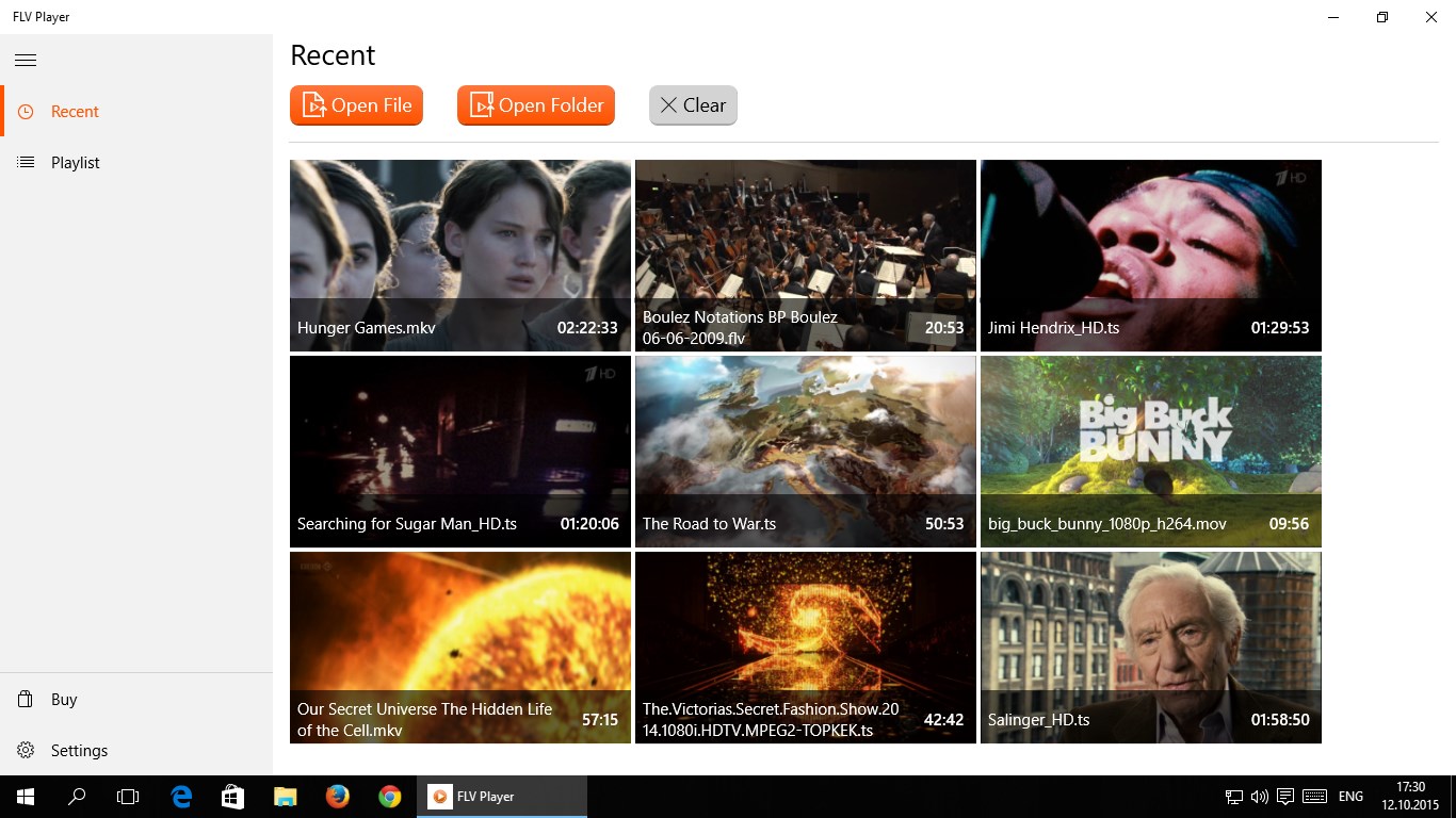 FLV Player for Windows 10