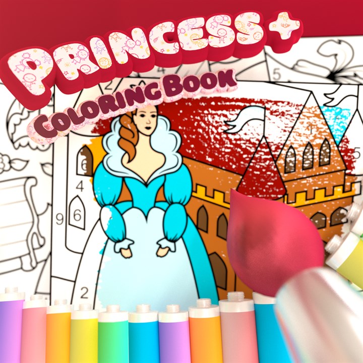 Pretty Princess Coloring Book +