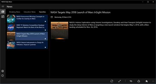 NASA Daily News screenshot 2