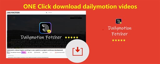 Dailymotion video downloader – High quality DailymotionFetcher™ marquee promo image