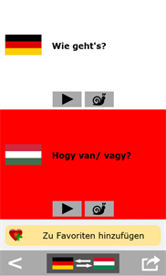 German to Hungarian phrasebook screenshot 3