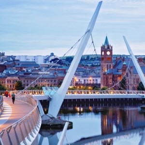Illuminated Peace Bridge