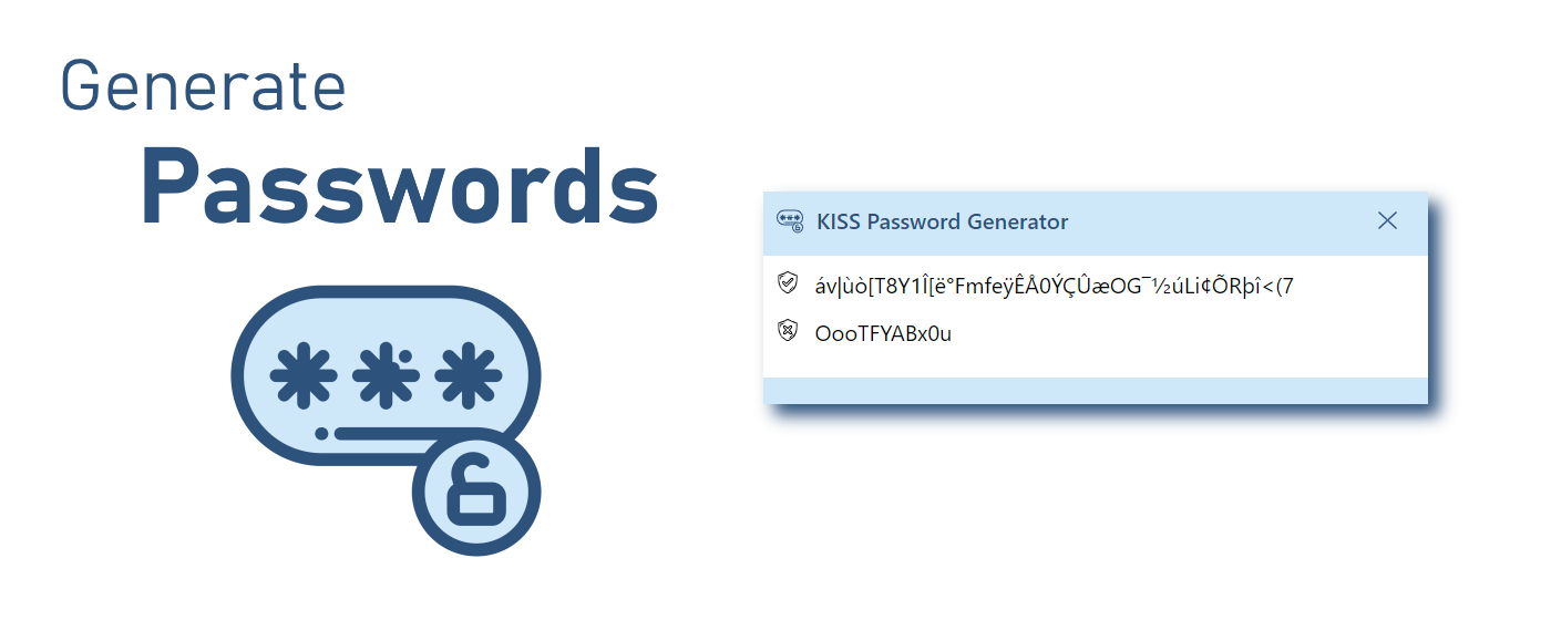 KISS Password Generator marquee promo image