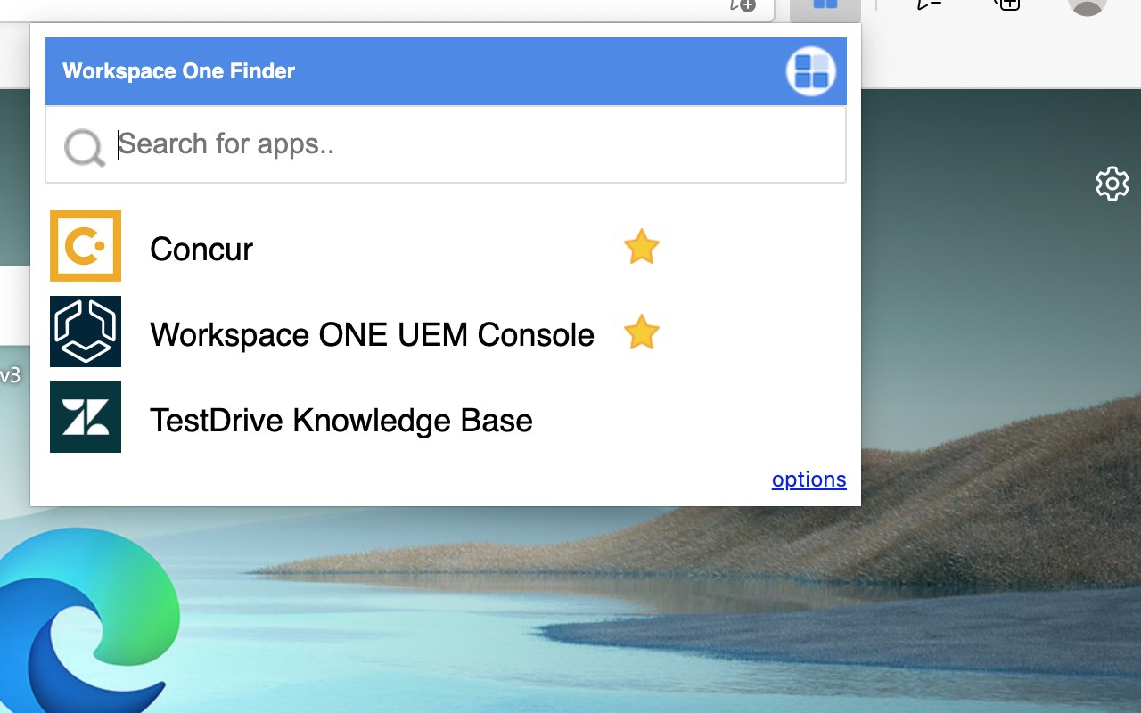 Workspace ONE Finder