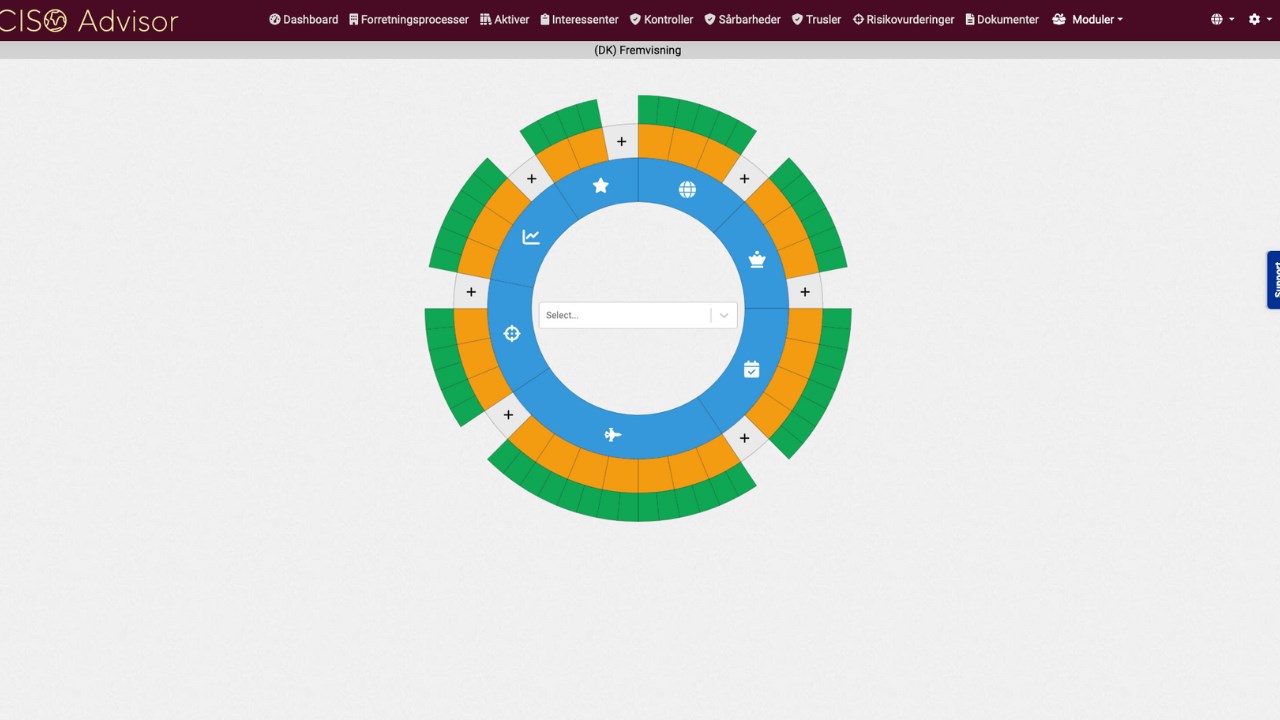 Snapshot 4 of CISO Advisor (solution for cyber- and information security)