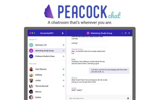 peacock-chat screenshot 3