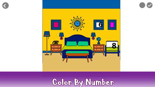 House Interior Color By Number: Home Coloring Book screenshot 2