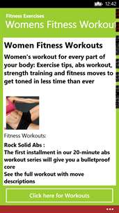 Womens Fitness Workouts screenshot 2