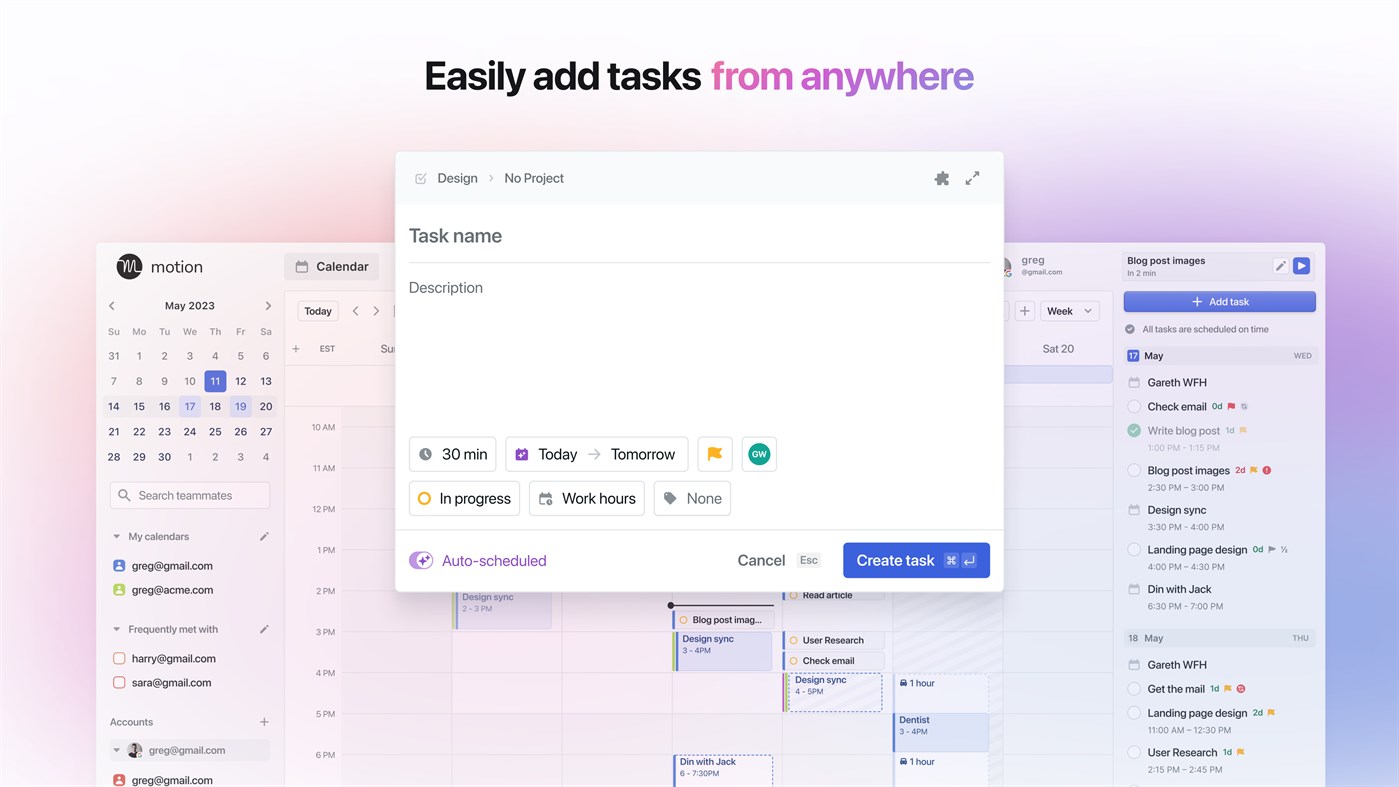 #3. Motion - Projects, Tasks, and Calendar (Windows) By: Motion Software