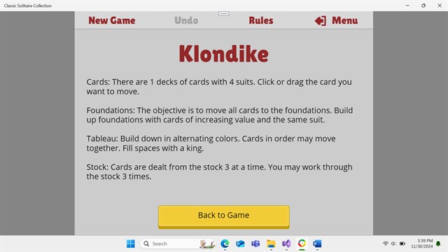 Classic Solitaire Collection screenshot 3