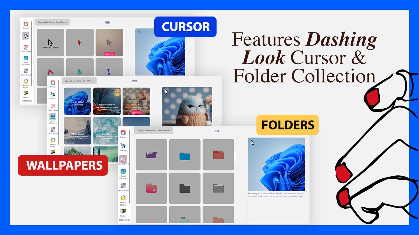 Themes, Icons & Widgets for Desktop screenshot
