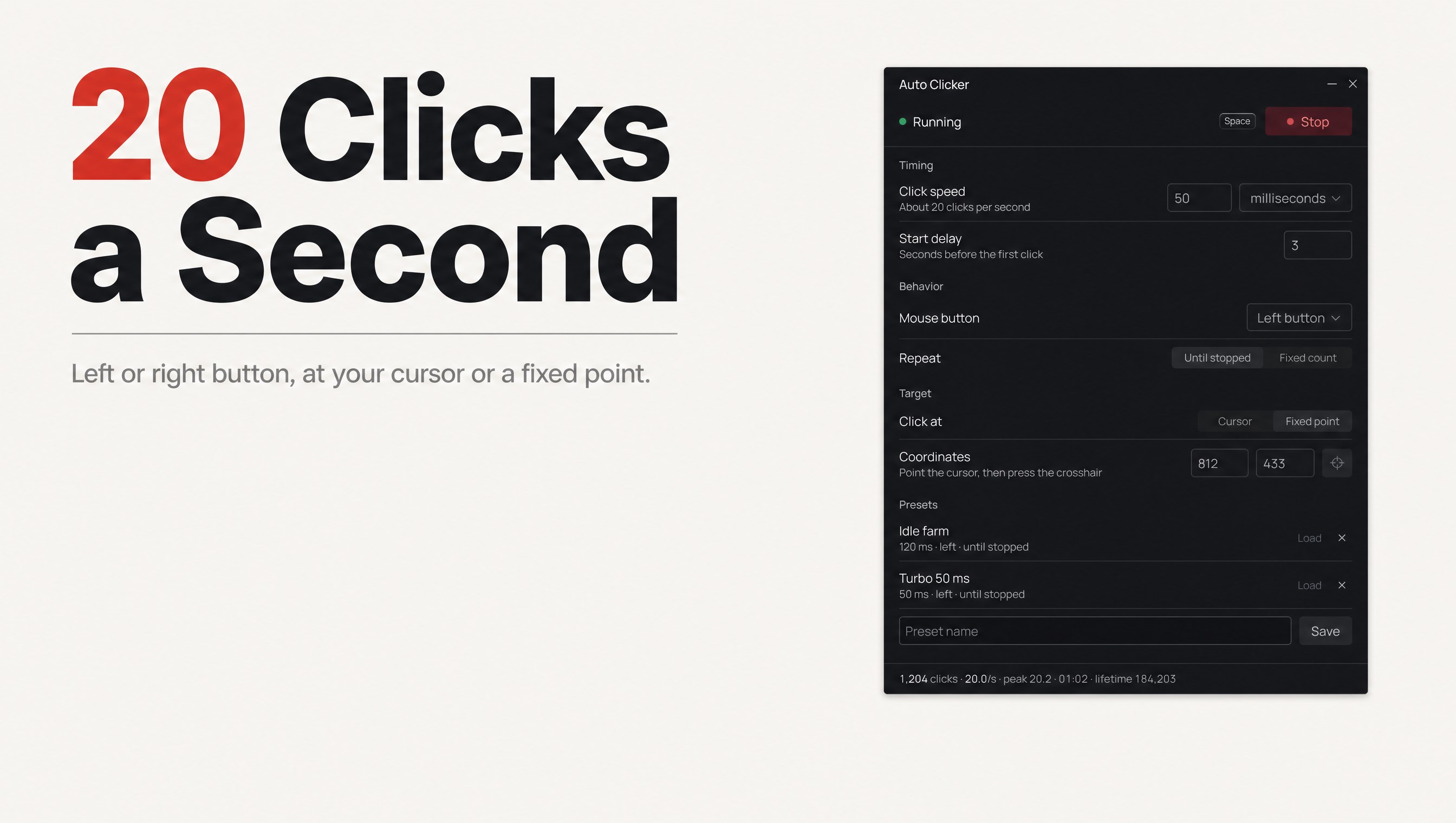Auto Clicker - Auto Presser & Key Clicker screenshot