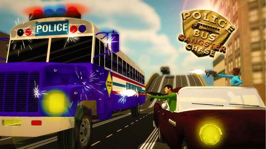 Police Bus Gangster Chase - Arrest Street Criminal screenshot 1