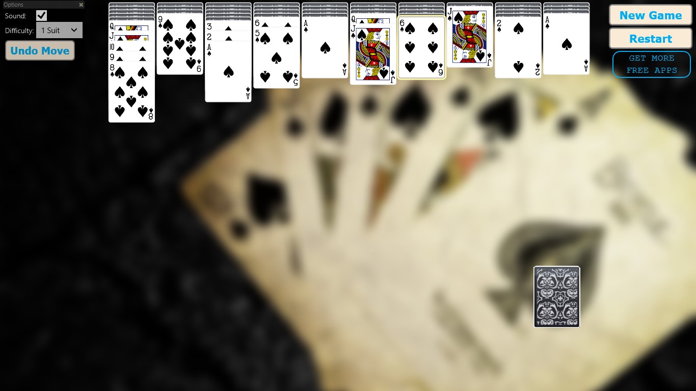 The Spider Solitaire HD for Windows 10