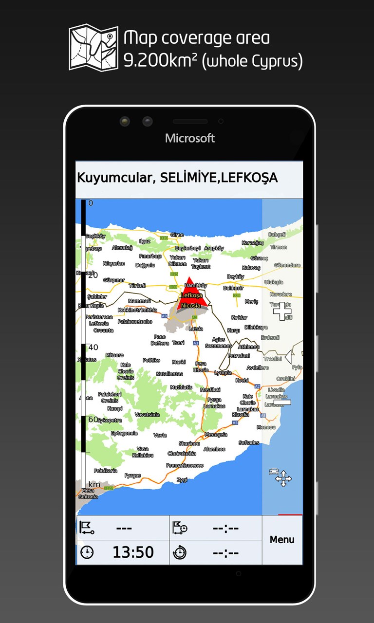 Eranav Cyprus GPS for Windows 10 Mobile