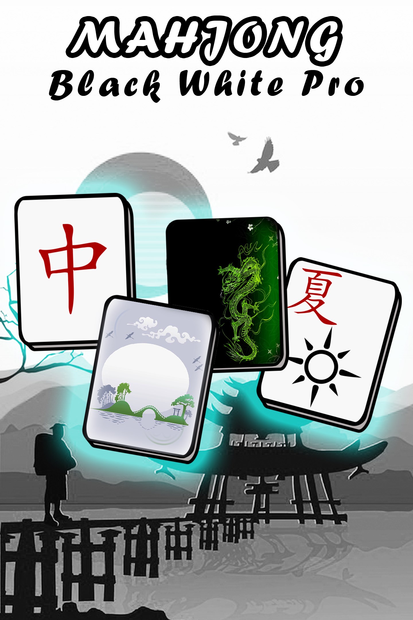 Mahjong Black White Game Pro