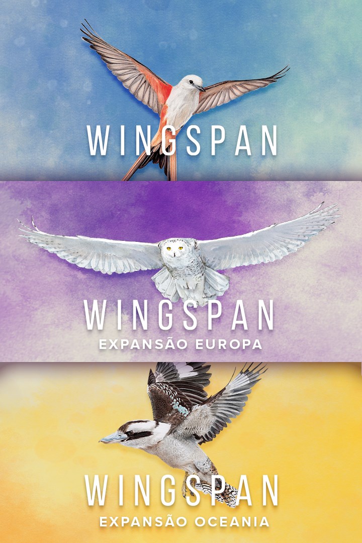 Wingspan + Expansão Europa + Expansão Oceania