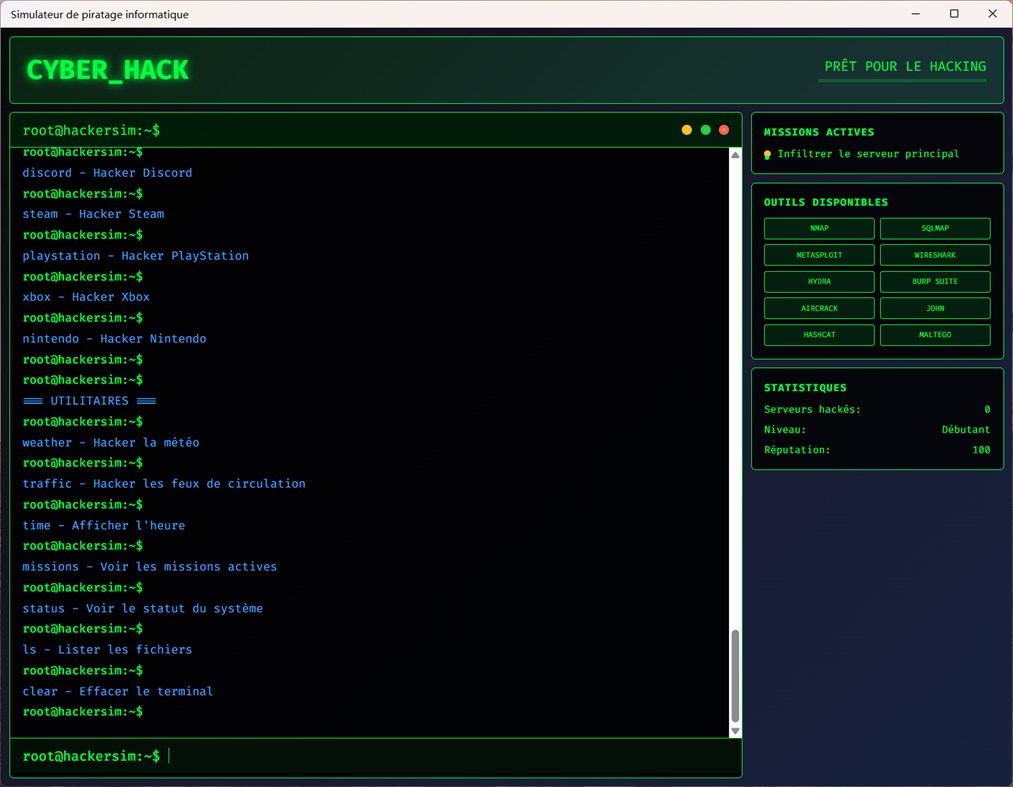 #1. Simulateur de piratage informatique (Windows) Με: RollerNiGi
