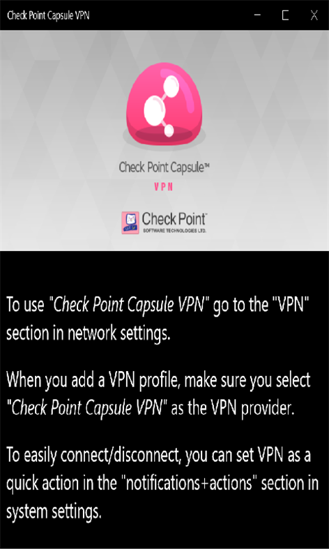 Как установить checkpoint mac os